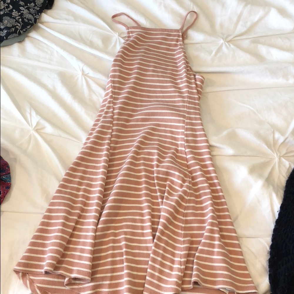 Forever 21 Pink Striped Sundress Size Small